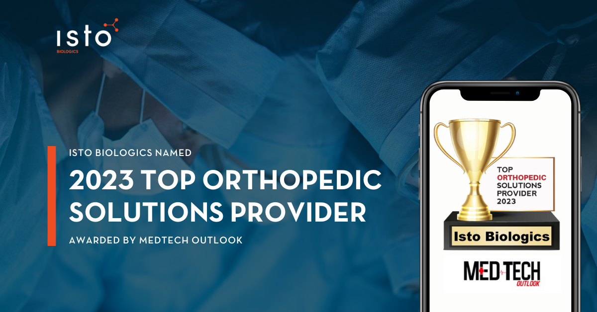 Isto Biologics Named 2023 Top Orthopedic Solution Provider